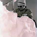 Vail Ski Patrolman Chuck Malloy Doing a snow study